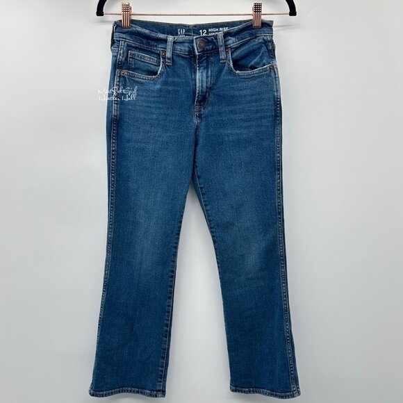 Gap Teen High-Rise Vintage Style Boot Jeans Size 12 - Picture 1 of 7